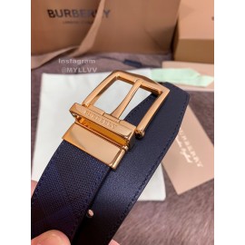 Burberry New Leather Gold Needle Buckle 35mm Belts
