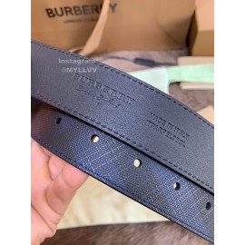 Burberry New Leather Gold Needle Buckle 35mm Belts