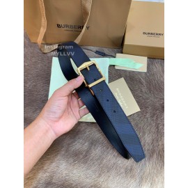 Burberry New Leather Gold Needle Buckle 35mm Belts