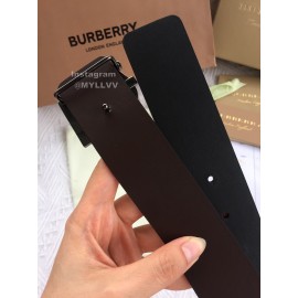 Burberry Fashion Black Leather Black Buckle 40mm Belts