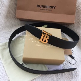 Burberry Fashion Brown Leather Gold Buckle 40mm Belts