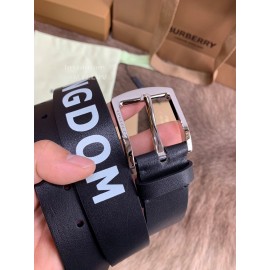 Burberry Letter Leather Needle Buckle 40mm Belts