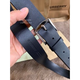 Burberry Letter Leather Needle Buckle 40mm Belts