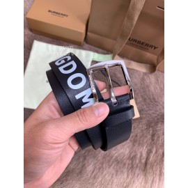 Burberry Letter Leather Needle Buckle 40mm Belts