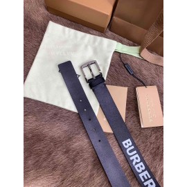 Burberry Black Letter Leather Needle Buckle 40mm Belts