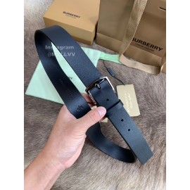 Burberry Black Letter Leather Needle Buckle 40mm Belts