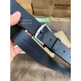 Burberry Black Letter Leather Needle Buckle 40mm Belts