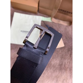 Burberry Black Letter Leather Needle Buckle 40mm Belts