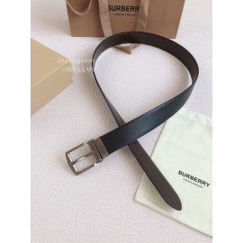 Burberry Black Calf Needle Buckle 35mm Belts For Men