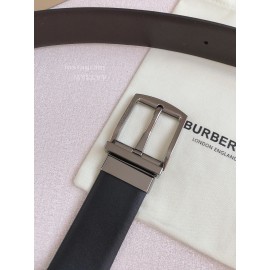 Burberry Black Calf Needle Buckle 35mm Belts For Men