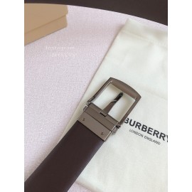 Burberry Black Calf Needle Buckle 35mm Belts For Men