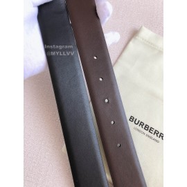 Burberry Black Calf Needle Buckle 35mm Belts For Men
