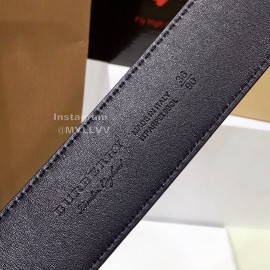 Burberry New Plaid Calf Silver Needle Buckle 35mm Belts 