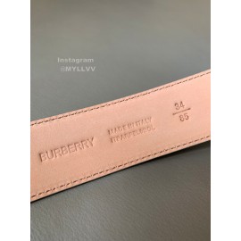 Burberry Fashion Calf Gold Buckle 34mm Belts For Women Blue