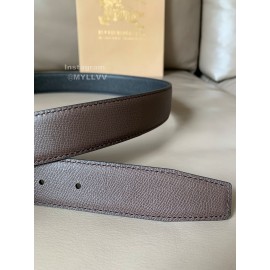 Burberry New Calf Gold Pin Buckle 34mm Belts Brown