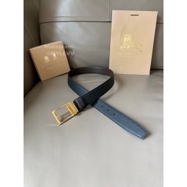 Burberry New Calf Gold Pin Buckle 34mm Belts Brown