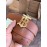 Burberry Fashion Calf Gold Buckle 35mm Belts For Women Brown