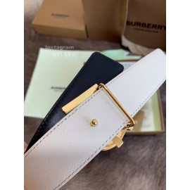 Burberry Fashion Calf Gold Buckle 35mm Belts For Women Black