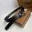 Burberry Letter Printed Black Cowhide Black Pin Buckle 35mm Belt