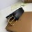 Burberry Letter Printed Black Cowhide Gold Pin Buckle 35mm Belt