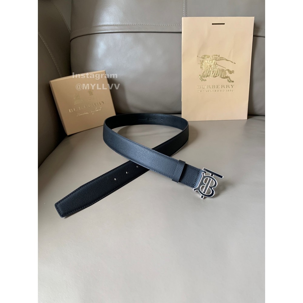 Burberry New Cowhide B Buckle 34mm Belt For Men