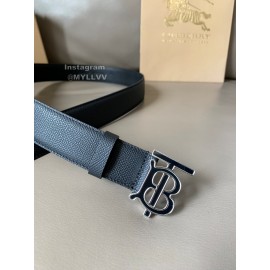 Burberry New Cowhide B Buckle 34mm Belt For Men