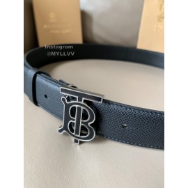 Burberry New Cowhide B Buckle 34mm Belt For Men