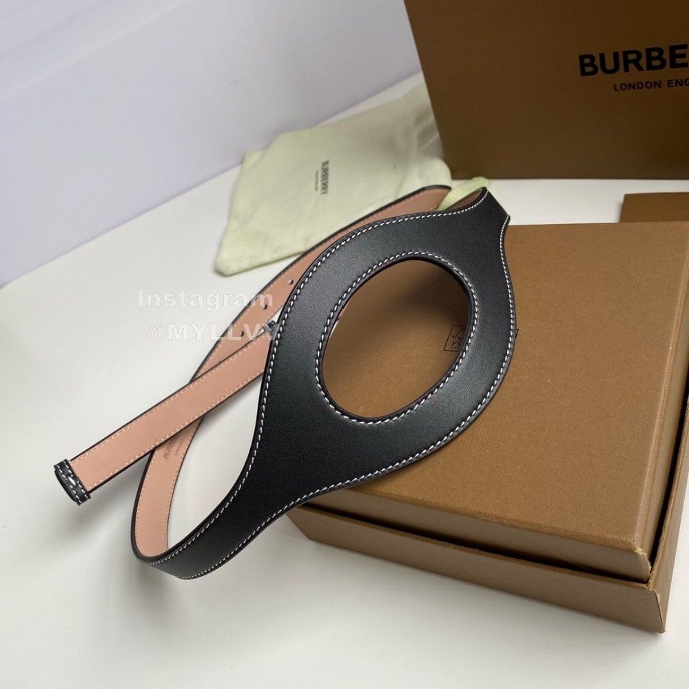 Burberry Soft Lamb Skin 20mm Belt Black