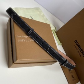 Burberry Soft Lamb Skin 20mm Belt Black