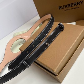 Burberry Soft Lamb Skin 20mm Belt Black
