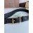 Burberry New London Plaid Calf Leather Gold Pin Buckle 35mm Belt