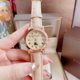 Burberry 34mm Dial Quartz Watch For Women Beige