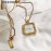 Burberry Fashion Watch Necklace Gold