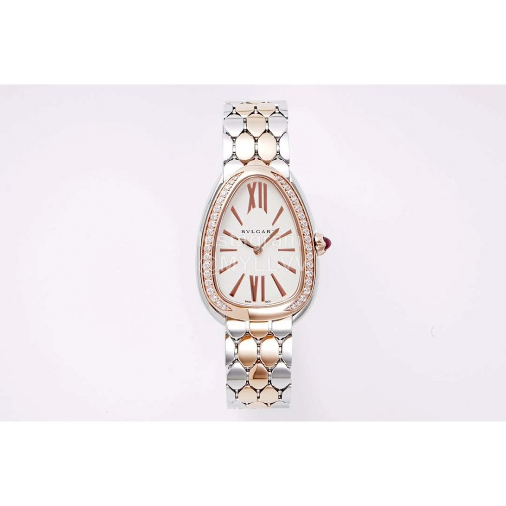 Bvlgari Serpenti Seduttori 30m Waterproof Diamond Watch For Women