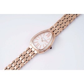 Bvlgari Serpenti Seduttori 30m Waterproof Diamond Watch Rose Gold