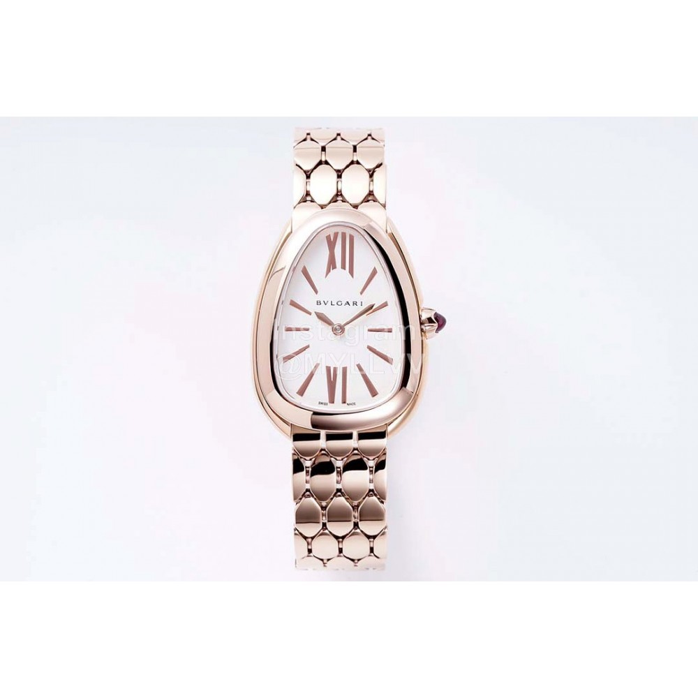 Bvlgari New Serpenti Seduttori 30m Waterproof Watch Rose Gold