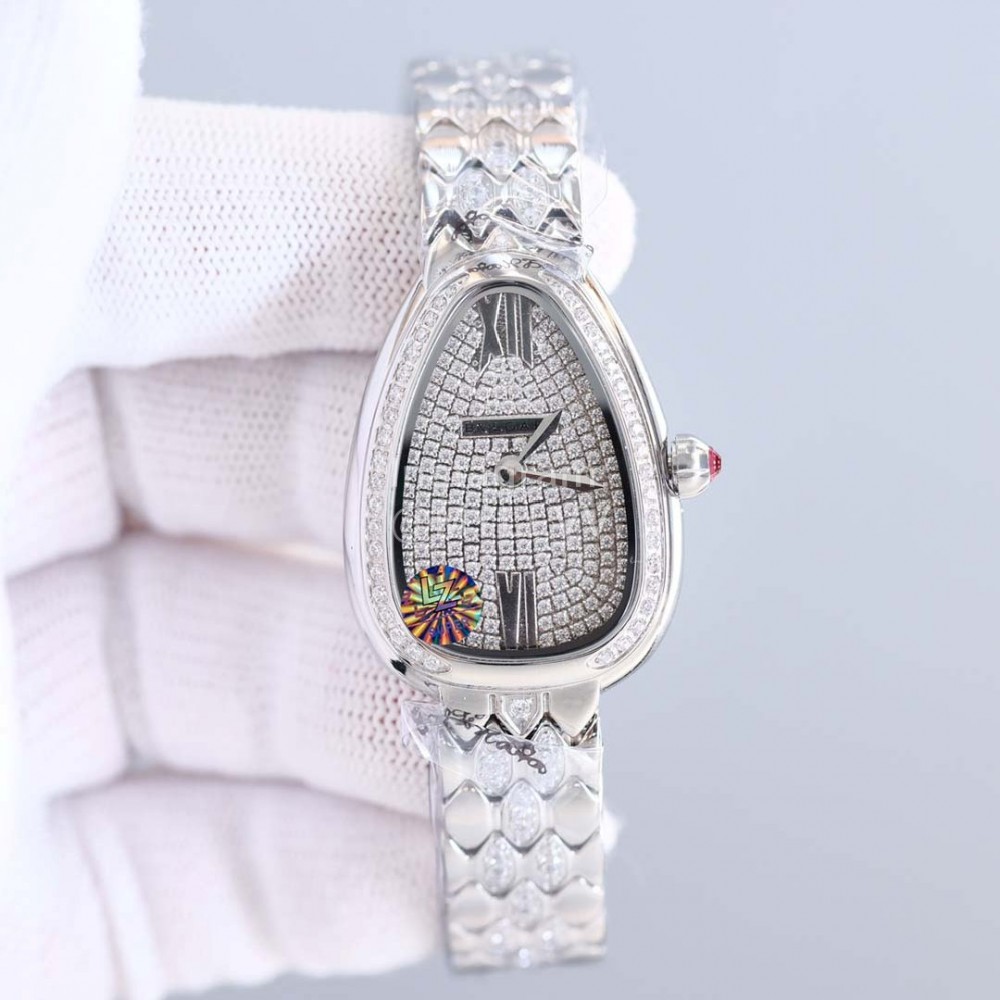 Bvlgari Serpenti Seduttori Diamond Watch For Women Silver