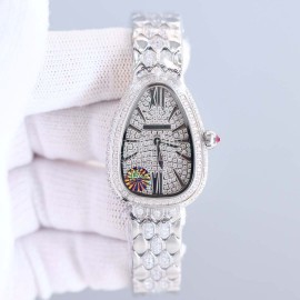 Bvlgari Serpenti Seduttori Diamond Watch For Women Silver