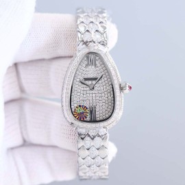 Bvlgari Serpenti Seduttori Diamond Watch For Women Silver