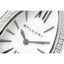 Bvlgari Diamond Serpenti Tubogas Ceramic Watch For Women White