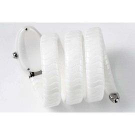 Bvlgari Diamond Serpenti Tubogas Ceramic Watch For Women White