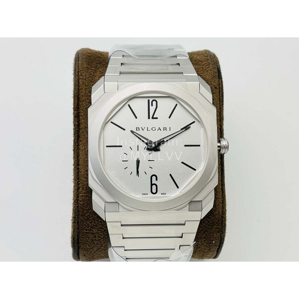 Bvlgari Bv Factory Octo Finissimo 40mm Dial Watch For Men White