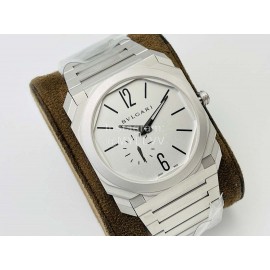 Bvlgari Bv Factory Octo Finissimo 40mm Dial Watch For Men White