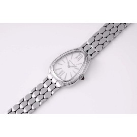 Bvlgari Serpenti Seduttori Waterproof Diamond Watch Silver