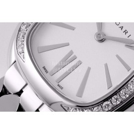 Bvlgari Serpenti Seduttori Waterproof Diamond Watch Silver