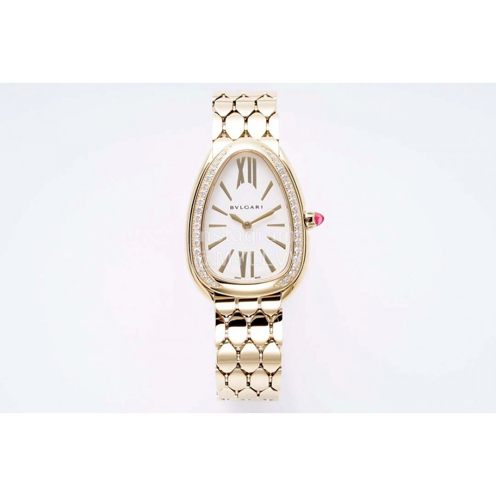 Bvlgari Serpenti Seduttori Waterproof Diamond Watch Gold