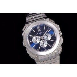 Bvlgari Otco Finissimo Multifunctional Six Needle Quartz Watch Navy