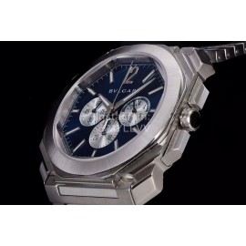 Bvlgari Otco Finissimo Multifunctional Six Needle Quartz Watch Navy