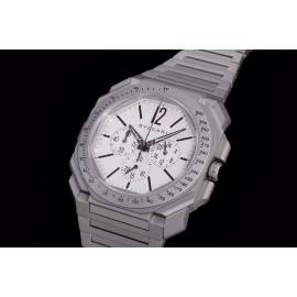 Bvlgari Otco Finissimo Multifunctional Six Needle Quartz Watch White