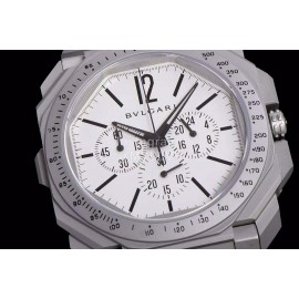 Bvlgari Otco Finissimo Multifunctional Six Needle Quartz Watch White